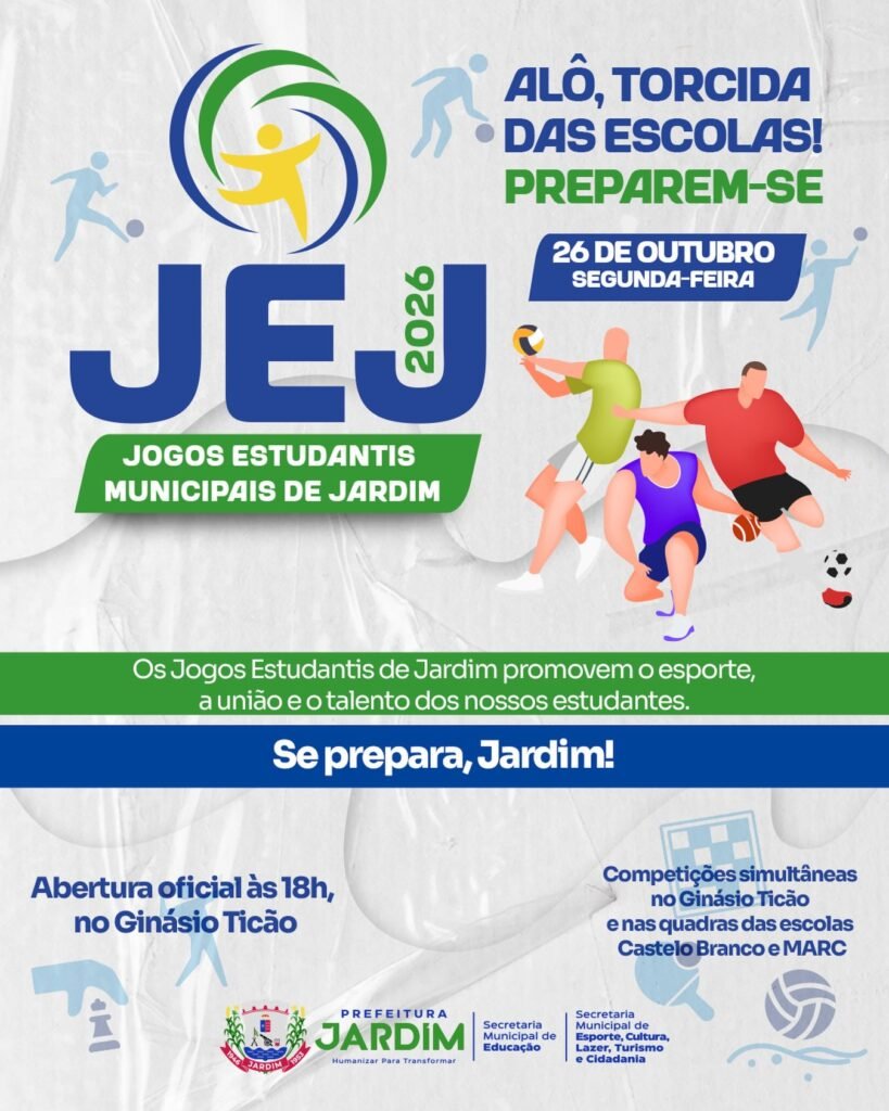 Jogos Estudantis Municipais de Jardim &ndash; JEJ2026
